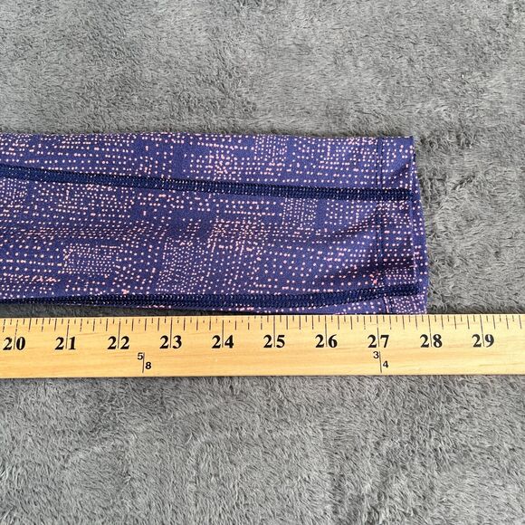 The North Face Pulse Purple Pink Geometric Yoga Gym Legging Women's Size S - Picture 7 of 8